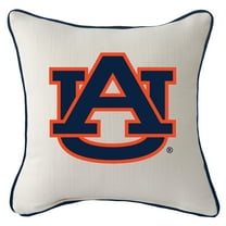 Auburn Tigers Logo Square Piped Pillow