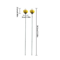 HEMOTON 5pcs Little Bee Garden Stake Garden Lawn Decorations Outdoor Yard Ornaments