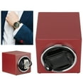 thumbnail image 4 of Watch Winder, 12.5x11x11cm Red Matte Paint Automatic Watch Winder Blue Background Light  For Mechanical Watch, 4 of 8