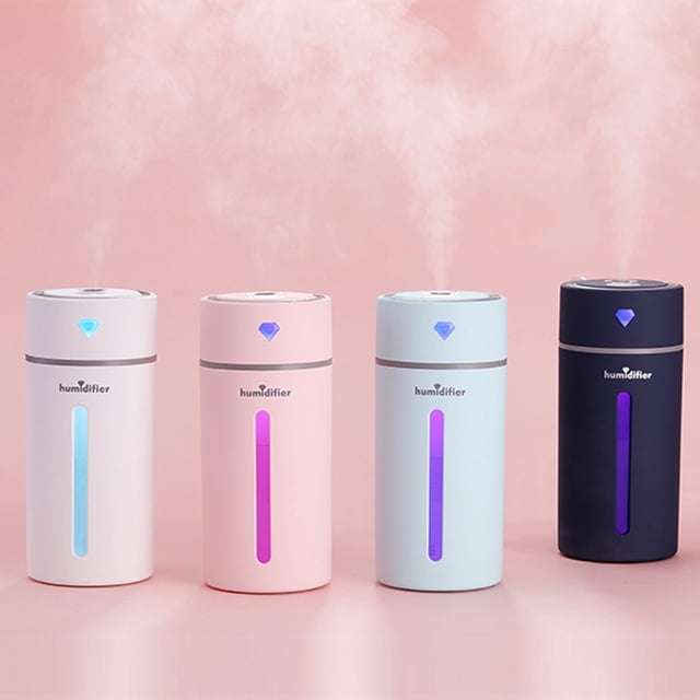 Sentmoon Room Humidifier for Bedroom Humidifiers for Large Room Portable Desk Humidifier, Cool Mist Humidifier, Small Humidifier for Home Bedroom Office, Plants, Colorful Night Function