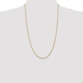 thumbnail image 2 of Diamond2Deal 10K Yellow Gold 2 mm Regular Rope Chain Necklace for Women 26", 2 of 6