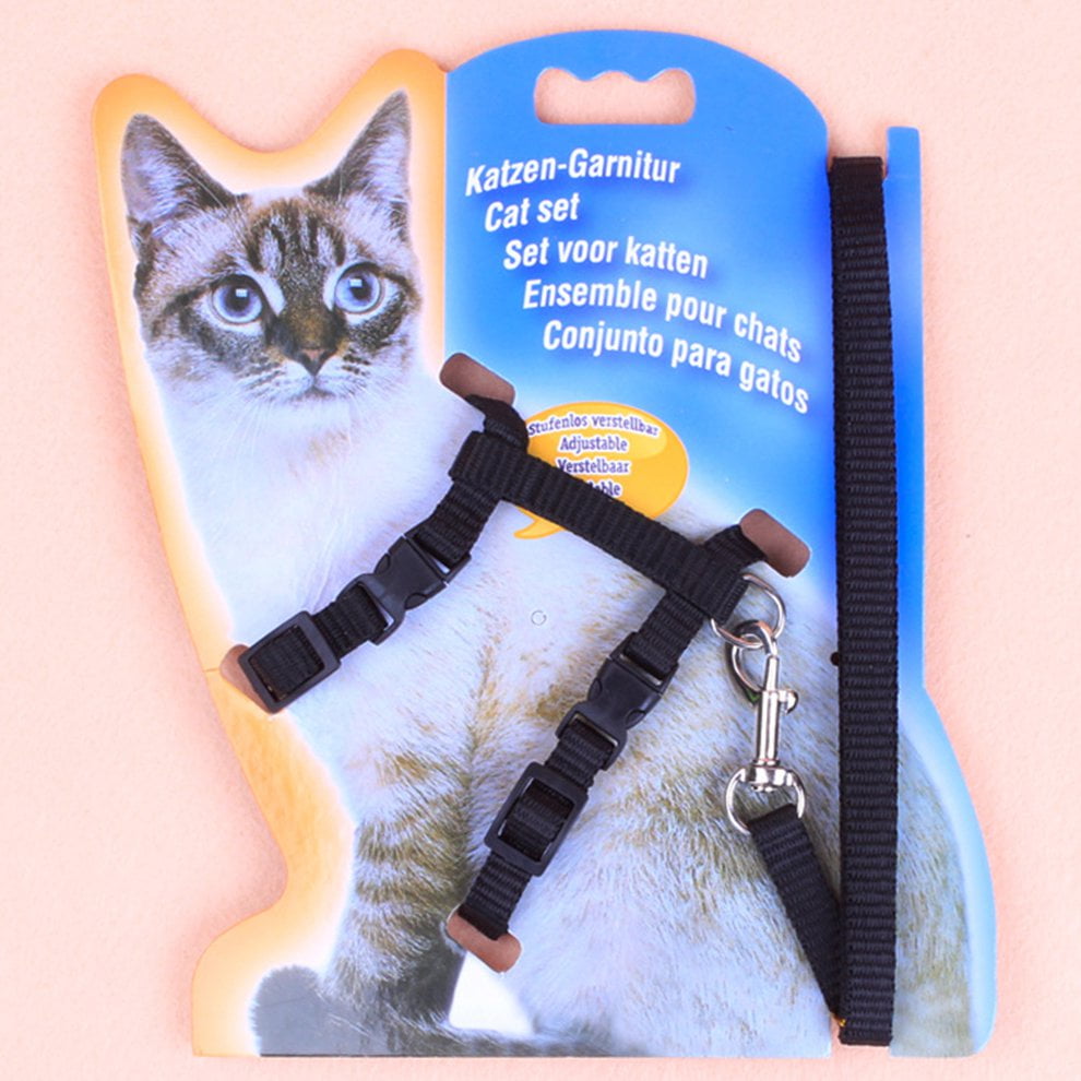 cat leash chest strap Ishaped vertical bar Breathable Mesh cat Harness