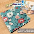 thumbnail image 5 of iauyy PU Leather Scrapbook Album | Expandable Binder with 20 Self-Adhesive Pages (11.8x24in)，Floral, 5 of 8