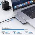 thumbnail image 2 of Adaptador Multipuerto USB C Hertekdo 6en1 Multifuncional para MacBook, 2 of 6