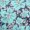 Teal Blue, variant on oneOone Polyester Spandex Teal Blue Fabric Floral Craft Projects Decor Fabric Printed By The Yard 56 Inch Wide