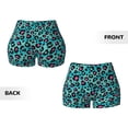 thumbnail image 5 of Lsque Leopard 1 Pattern High Waisted Biker Shorts for Women-Tummy Control Fitness Athletic Workout Running Yoga Gym Shorts,Moisture-Wicking-XX-Large, 5 of 9