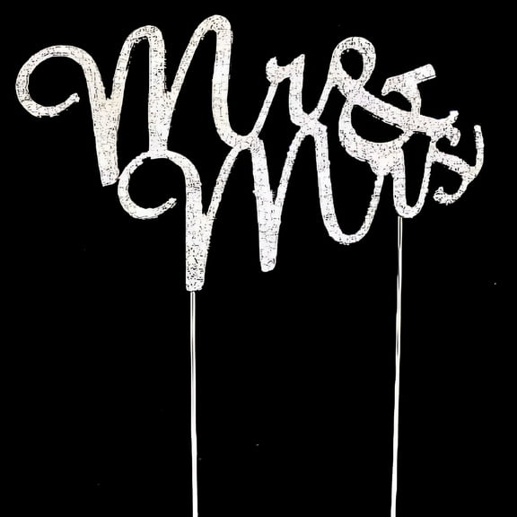 ACDANC Crystal Cake Toppers Mr and Mrs Wedding Cake Toppers