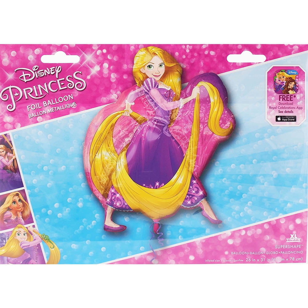 Disney Tangled Princess Rapunzel XL Jumbo 26 x 31 Super Shape Foil Balloon