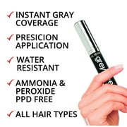 Greyfree Root Touch-Up hair mascara temporary gray roots concealer (Black)