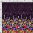 thumbnail image 1 of oneOone Polyester Lycra Fabric Chevron|Leaves & Floral Panel Printed Craft Fabric BTY 56 Inch Wide, 1 of 1