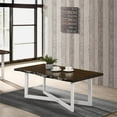 thumbnail image 2 of Furniture of America Baletto Contemporary Wood Coffee Table in Oak and White, 2 of 4