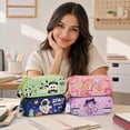 thumbnail image 6 of Large Capacity Soft Pencil Case for Teens Girls | Cute Pencil Pouch with Compartments Handle, Stationery Bag Box for Middle and High School Students Back to School Gifts, 6 of 7