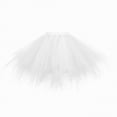 thumbnail image 2 of mgoYE Tutu Skirt for Girl Toddler 3 Layered Tulle Skirts(White,2-12 Years), 2 of 4