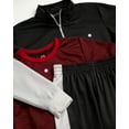 thumbnail image 7 of RBX Boys Jogger Set - Lightweight Athletic Tricot Joggers, T-Shirt and Zip Up Jacket for Boys 3 Pack, 7 of 7