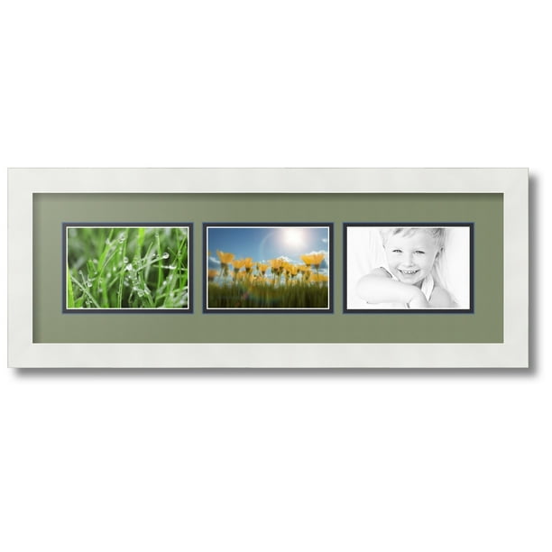 ArtToFrames Collage Photo Picture Frame with 3 4x6 Openings, Framed