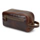 thumbnail image 3 of Bolso de mano de lujo vintage de piel de Caballo Loco, neceser para hombre, almacenamiento, maquillaje, lavado a mano para mujer, 3 of 5