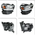 thumbnail image 3 of Genrics Passenger Right Headlight For 2019-2021 Dodge Ram 1500 Full LED W/DRL Clear Lens, 3 of 8