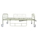 thumbnail image 3 of Cama Hospitalaria Manual 2 Manivelas Magnimed Acero inoxidable Barandales abatibles Ruedas con freno Soporta hasta 130 Kg, 3 of 9