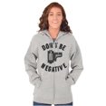 thumbnail image 4 of Don’t Be Negative Photographer Pun Unisex Fleece Graphic Zip Up Hoodie Brisco Brands 5X, 4 of 5