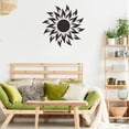 thumbnail image 4 of PEONAVET Mini Home Acrylic DIY Golden Flower Heart Sun Acrylic Mirror Wall Sticker, 4 of 5