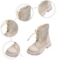 thumbnail image 4 of Gvdentm Toddler Dress Boots Girls Girls' Boots Children's Boots Outdoor Boots Girls' Mesh Boots(White,2.5), 4 of 5