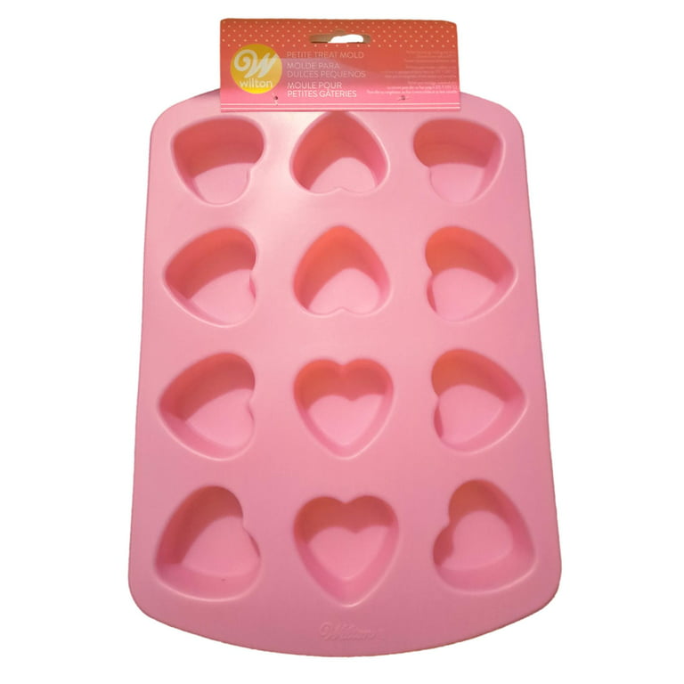 Wilton Petite Mini Heart Silicone Valentines Day Mold 12 Cavities