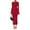 Red, variant on PRETTYGARDEN Sweater Dresses for Women Fall Bell Long Sleeve Crew Neck Bodycon Maxi Dress Winter Ribbed Knit Outfits