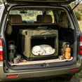 thumbnail image 4 of Foldable Pet Travel Carrier for Small Medium Dogs & Cats, Soft Sided Collapsible Cage with Mesh Window – Portable Kennel for Indoor Outdoor Use by IHXORA, Green_19.69" x 13.78" x 13.78", 4 of 6