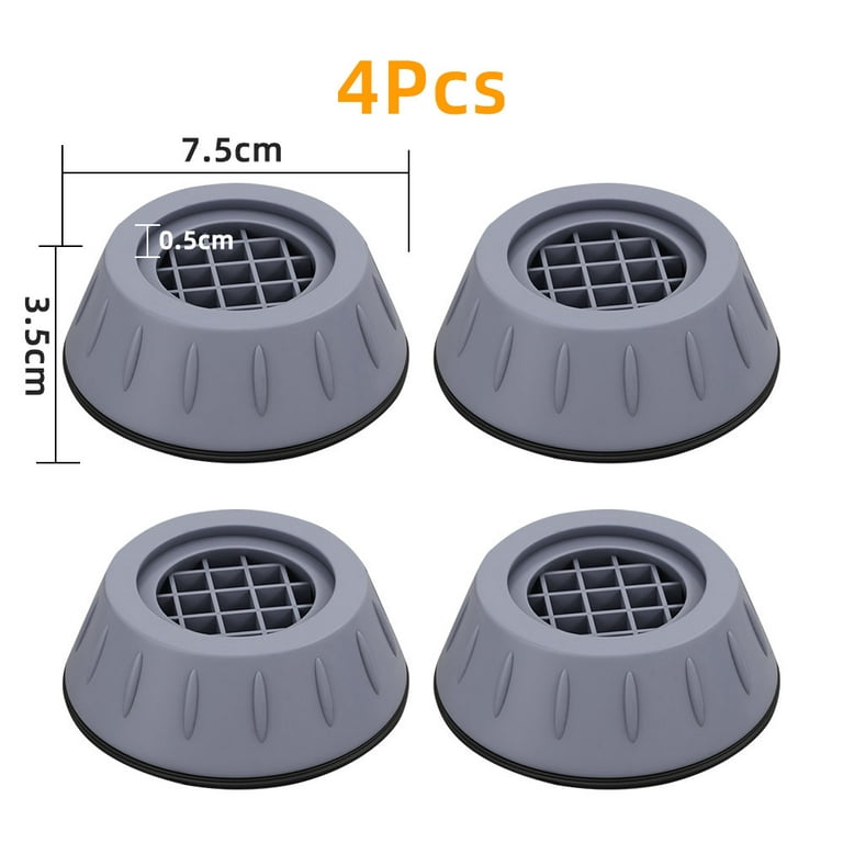 8 PCS Shock and Noise Cancelling Washing Machine Support, Anti Vibration  Pads with Tank Tread Grip, Washer and Dryer Pedestals Fit All Machines