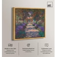 thumbnail image 2 of Monet's Garden Canvas Print Floral Wall Art by Art Remedy, Gold Frame, 20 x 20, 2 of 6