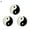 3pcs Tai Chi White, variant on QHUDLV Tennis Racket Vibration Dampeners,Cartoon Racket String Shock Absorber,Silicone Tennis Dampeners,Tennis Damper for Tennis Racket Racquetball