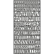 Idea-Ology Alpha Parts .5" To .75" 159/Pkg-Signmaker Black, Pk 2