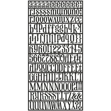 Idea-Ology Alpha Parts .5" To .75" 159/Pkg-Signmaker Black, Pk 2