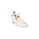 thumbnail image 1 of ZAPATILLAS TACONES VESTIR LEON NIÑA BLANCO TEXTIL 1751 LEON 1751p, 1 of 3