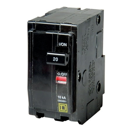 Square D QO 20 amps Plug In 2-Pole Circuit Breaker