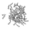 thumbnail image 1 of 50 tornillos roscados antideslizantes de acero de tungsteno y aluminio para neumáticos de coche, camión y carretilla elevadora., 1 of 14