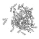 thumbnail image 1 of 50 tornillos roscados antideslizantes de acero de tungsteno y aluminio para neumáticos de coche, camión y carretilla elevadora., 1 of 14