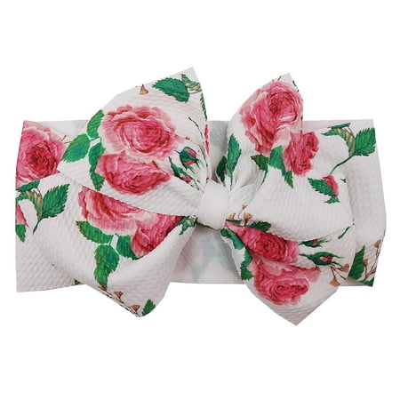 

Bow Hair Band Elastic Elastic Headband Toddler Baby Girls Printed Headband Bowknot Elastic Hair Band For