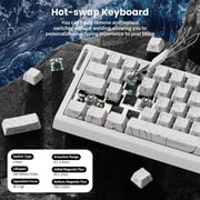 ATTACK SHARK X68 HE Rapid Trigger Keyboard Magnetic Switch with C01PRO Coiled Cable, 60% Wired 8KHz Magnetic Keyboard With 0.01mm RT Accuracy, Support RT/Snap Tap/DKS/MT/TGL