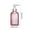 Pink, variant on Qiweii Glass Soap Refill Dispenser - 400ml, Hand & Dish Dispenser - Refillable Lotion Bottle, Home Decoration Vertical Striped Color Style