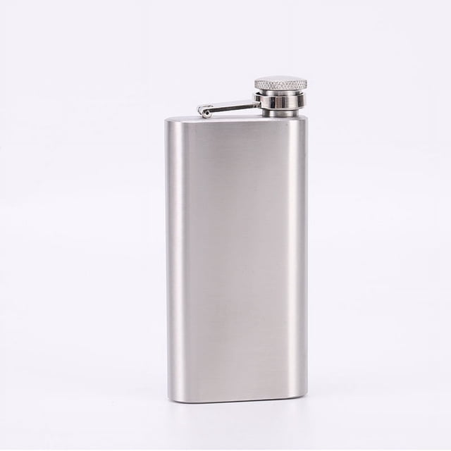 Mini Flacon en Acier Inoxydable 304 Premium : Compact, Résistant à la Rouille, Léger, Portable pour Maison, Camping et Pique-Niques – Design Rétro Élégant, Facile à Nettoyer, Rangement Gain de Place – Cadeau Idéal