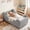 Gray, variant on SLSY Toddler Bed Frame,Floor Bed with Safety Guadrail, Montessori Toddler Bed,Soft Velvet Wood Bed for Infant, Kids, Mattress not Included (Blue)