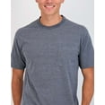 thumbnail image 4 of Real Essentials 4 Pack: Men's Cotton Performance Short Sleeve Crew Neck Pocket T-Shirt Athletic Top (Available in Big & Tall), 4 of 6