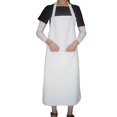 thumbnail image 1 of 2pcs White Cooking Apron Long Style Apron White Sleeveless Apron Waterproof Cooking Apron, 1 of 3