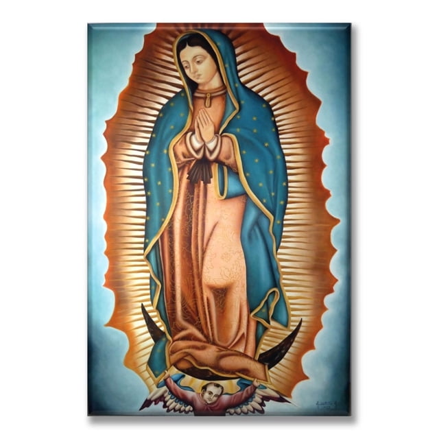 Cuadro Canva Pixtreats Listo Para Colgar Tipo Galería Virgen De Guadalupe 60X90 cm