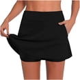 thumbnail image 2 of High Waisted Athletic Skort for Women Skirt with Pockets Tummy Control Activewear Shorts Stretchy Tennis Golf Skirts Running Gymwear, 2 of 6
