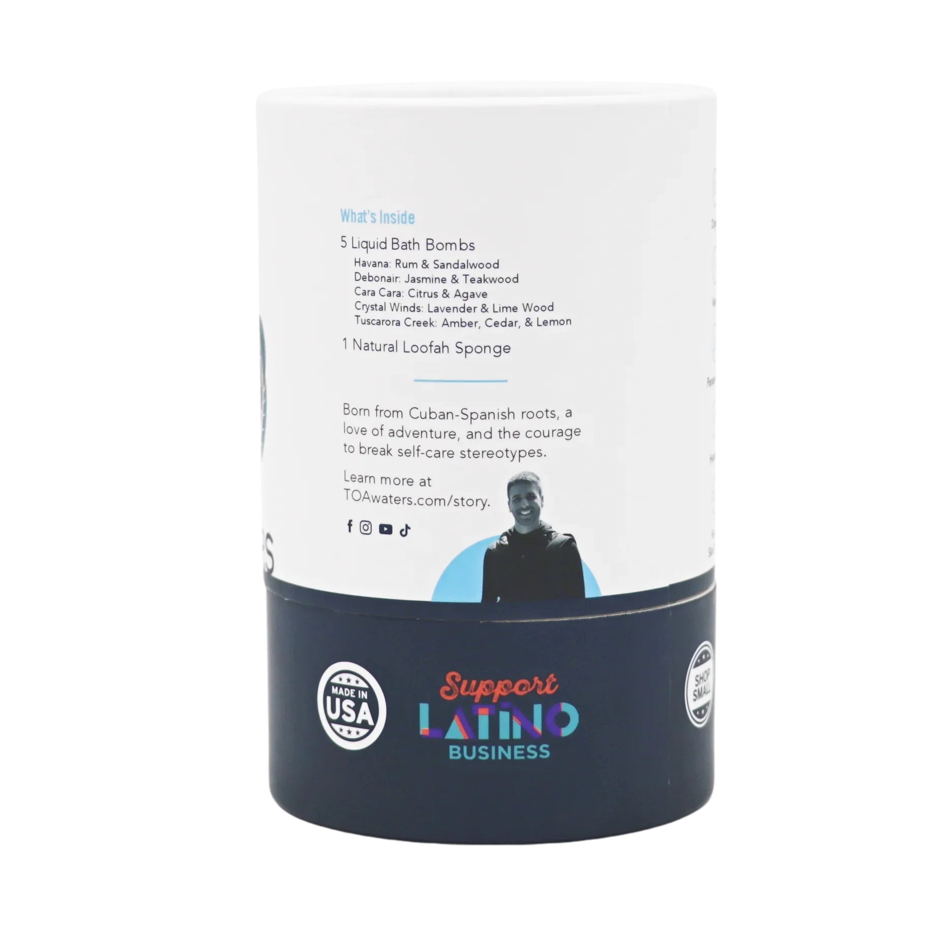 Liquid Bath Bombs and Loofah Sponge Gift Set