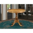 thumbnail image 2 of Pemberly Row Antique Wood Dining Table with Pedestal Legs in Natural, 2 of 4