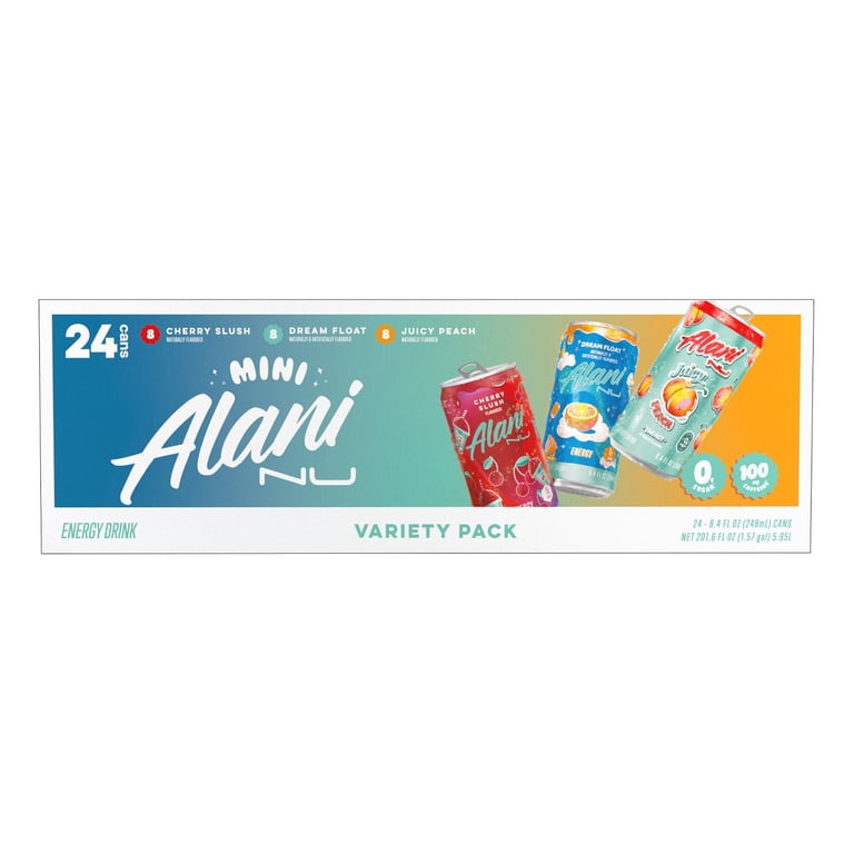Alani Nu Energy Mini's, Variety Pack, 8.4 Fluid Ounce (Pack of 24