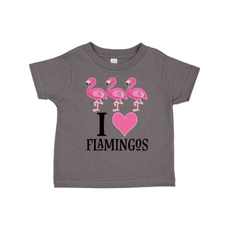 

Inktastic I Love Flamingos Pink Bird Gift Toddler Toddler Girl T-Shirt